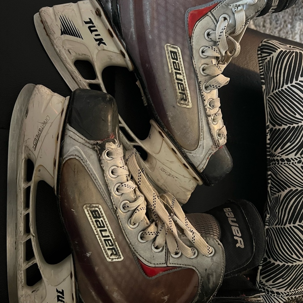 Bauer Men's Skates - Black, White, and Red